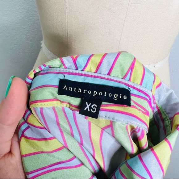 Anthropologie silk ultra rare vintage dress size xs - Picture 2 of 9